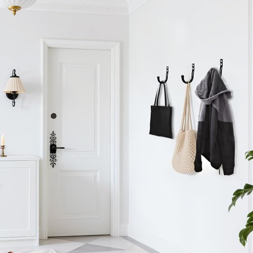 Metal Wall Hooks for Hanging Heavy Duty (3.5''-6pcs)