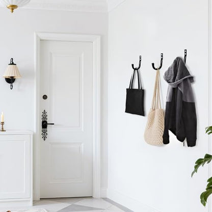 Metal Wall Hooks for Hanging Heavy Duty (3.5''-6pcs)