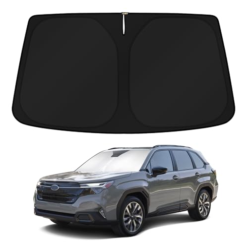 Windshield Sun Shade for 2025 2026 Subaru Forester Accessories Custom Fit Full Covered Sunshade Block UV Rays Keep Your Car Cooler (FOR | Subaru Forester 2025-present)