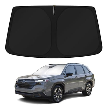 Windshield Sun Shade for 2025 2026 Subaru Forester Accessories Custom Fit Full Covered Sunshade Block UV Rays Keep Your Car Cooler (FOR | Subaru Forester 2025-present)