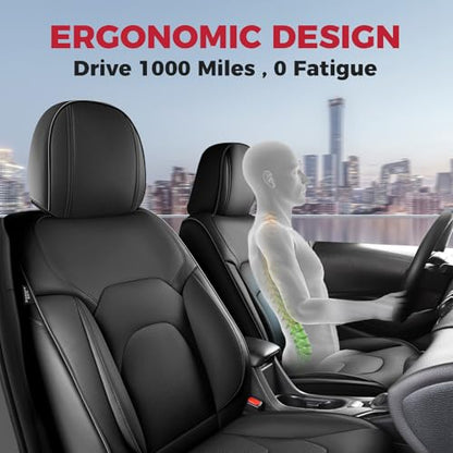 Car Seat Covers Full Set (Black / 5 Pcs Full Set)