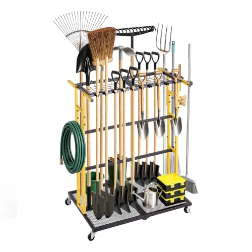 Garden Tool Organizer with Wheels