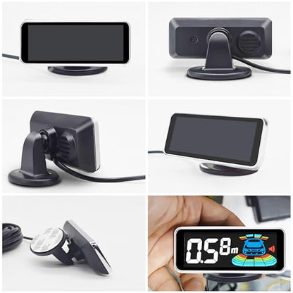Car Parking Sensors Kit Reverse Radar parktronic System Auto Electronics Vehicle Back Assistant Reverse 8 Sensor (Golden)