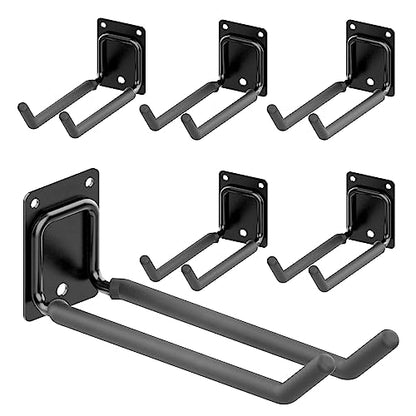 6 Pack 7.8 Inch Heavy Duty Garage Hooks