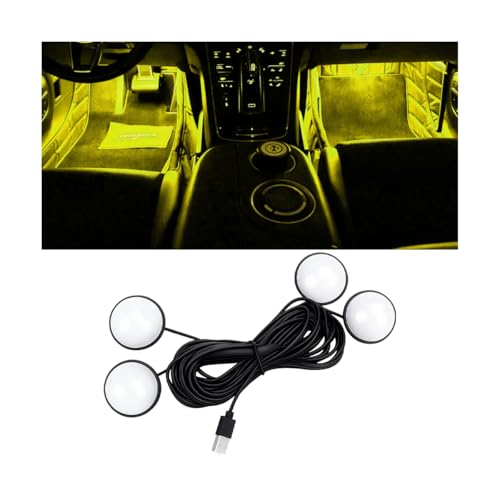 Car Interior LED Lights (Yellow)