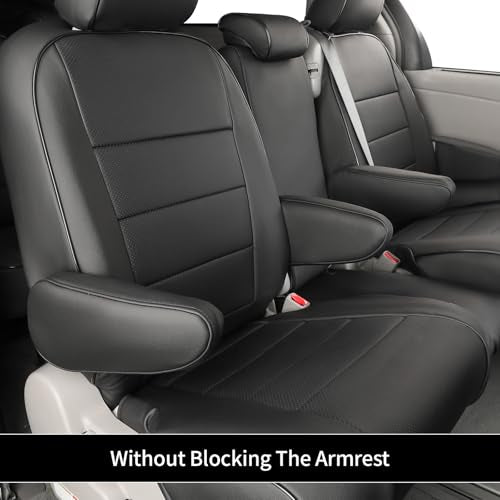 Sienna Seat Covers for 2011 (Leather(Black) / 2011-2020 8 Seats, 2nd Row 4/2/4 Split)