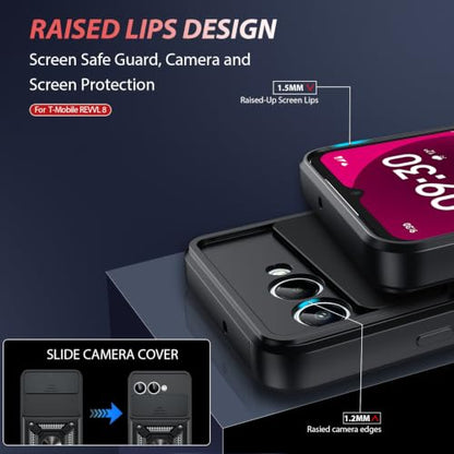 for T Mobile Revvl 8 Phone Case (T-Mobile Revvl 8 (6.5") / Black)