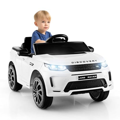 12V Kids Ride On Car (White / 42.5” x 25.5” x 20”(L x W x H))