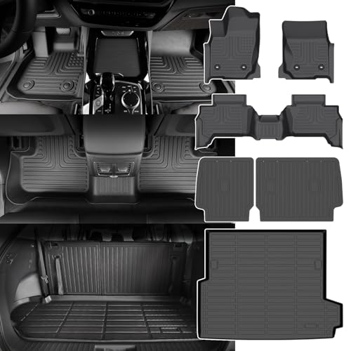for Toyota 4Runner Hybrid Floor Mats 2025 2026 All Weather Car Cargo Liner (3)For 4runner 2025 Hybrid Set)
