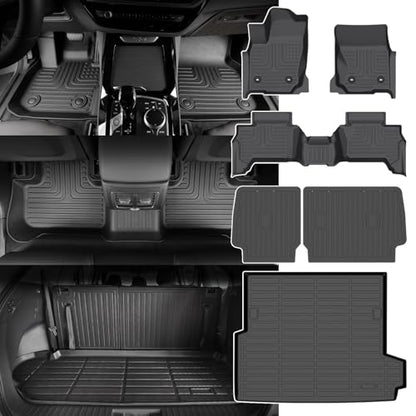 for Toyota 4Runner Hybrid Floor Mats 2025 2026 All Weather Car Cargo Liner (3)For 4runner 2025 Hybrid Set)