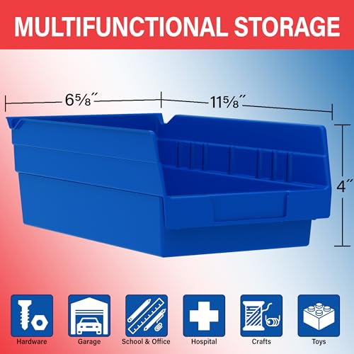 30130 Heavy Duty Plastic Shelf Bins (Yellow / Bin Box)
