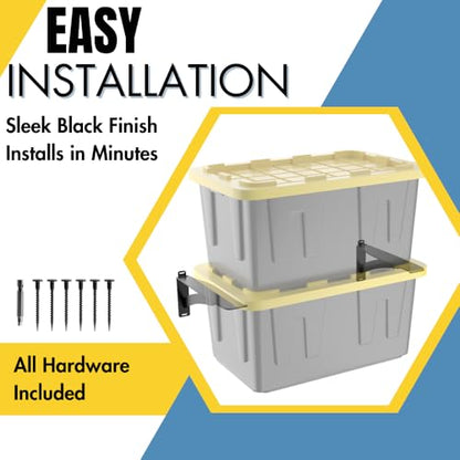 Wall Mounted Tote Rack Storage System