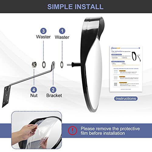 18 Inch Convex Security Mirror for Parking Assist (18 Inch)