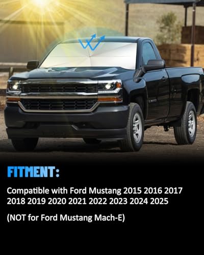 Windshield Sun Shade Umbrella Compatible with Chevy Silverado (for Chevy Silverado 2014-2018 - Umbrella)