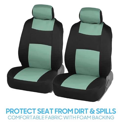 PolyPro Car Seat Covers Full Set in Mint on Black (Mint)
