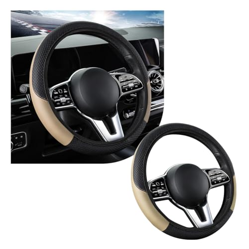Car Steering Wheel Cover (Beige, AD)