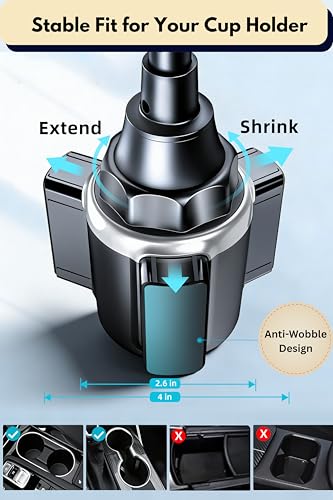 Cup Phone Holder for Car (Car Cup Holder)
