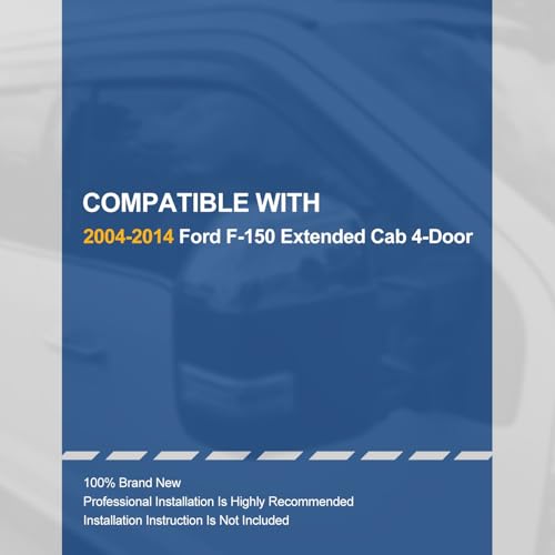 Tape On Window Visors for 2004 (04-14 Ford F-150 Extended Cab)