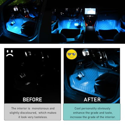 Car LED Strip Light (USB / Ice Blue)