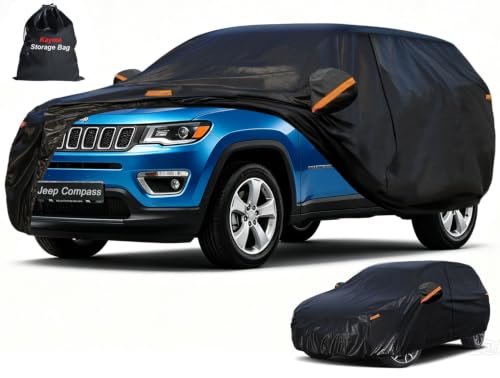 7 Layers SUV Car Cover Custom Fit for Jeep Compass (PE-Black / Custom Fit Jeep compass)