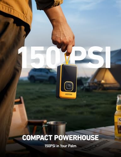 L7 Air Tire Inflator Portable Air Compressor (Yellow)