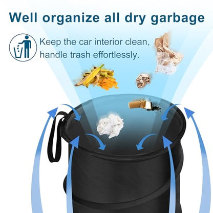 Car Trash Can (Black / 2.6 Gallons)
