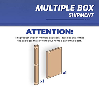 3x6 Overhead Garage Storage Rack (White / 12"-21")