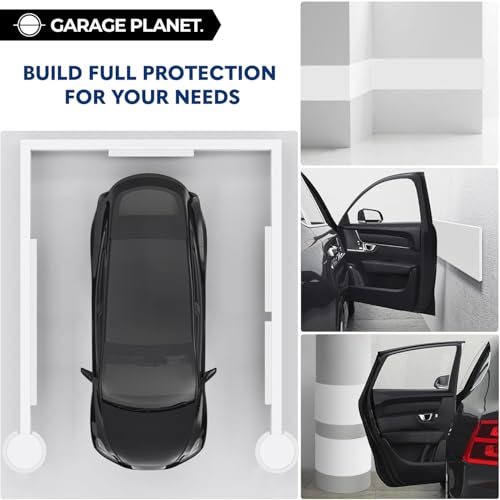 H1 Garage Wall Protector for Car Door (White / 2 Pack)