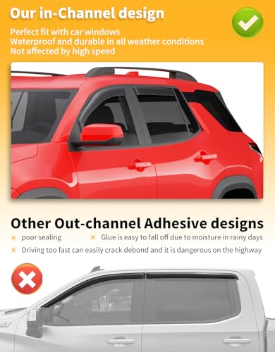 Window Visors Rain Guards for Chevy (Fit for 2025 2026 Chevy Equinox)