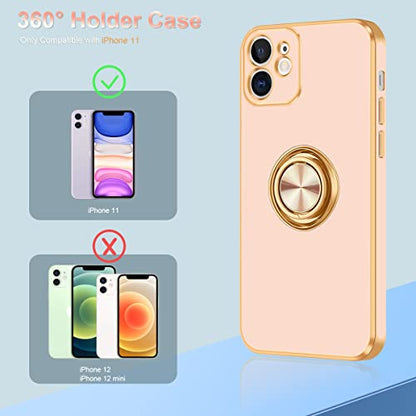 for iPhone 11 Case (For iPhone 11(6.1 inch,2019) / Rose Gold/Gold)