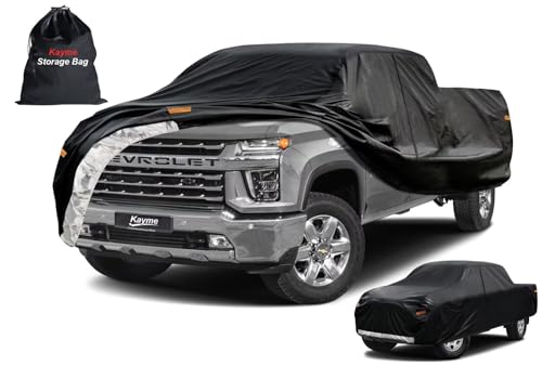 Heavy Duty Truck Cover for Chevrolet Silverado 3500HD (5-Silverado 3500(2020-2025) Regular Cab LB Bed / PE-Black)