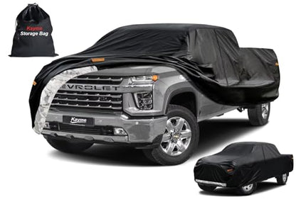 Heavy Duty Truck Cover for Chevrolet Silverado 3500HD (5-Silverado 3500(2020-2025) Regular Cab LB Bed / PE-Black)