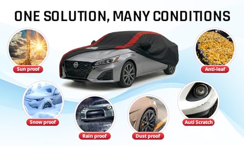 Altima Car Cover Waterproof Custom Fit for Nissan Altima 2002 (Custom Fit - Nissan Altima)