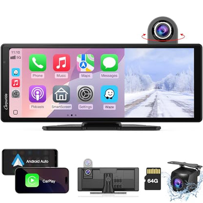 Wireless Carplay & Android Auto with Dash Cam (10.26 inch)