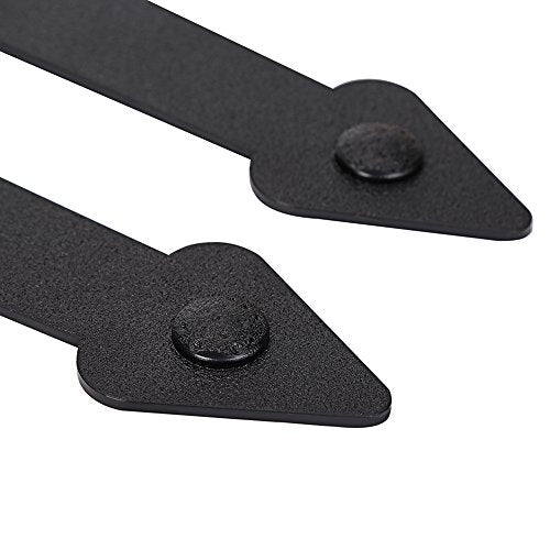 Magnetic Decorative Garage Door Curb Appeal Faux Hinges Handles Hardware Kit Color Black