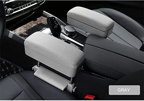 Car Armrest Box Adjustable Pad Refit Car Central Lift Armres Storage Organizer Box Arm Rest (grey)