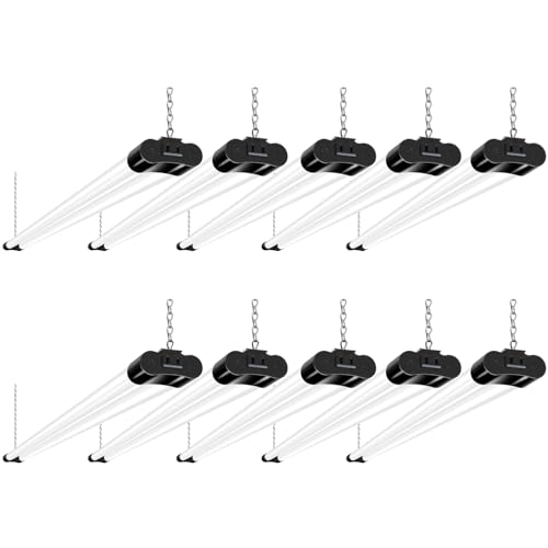60W 4FT Linkable LED Shop Light for Garage (Black / 4FT-60W)