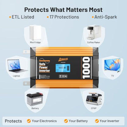 1000W Pure Sine Wave Power Inverter (1000W)