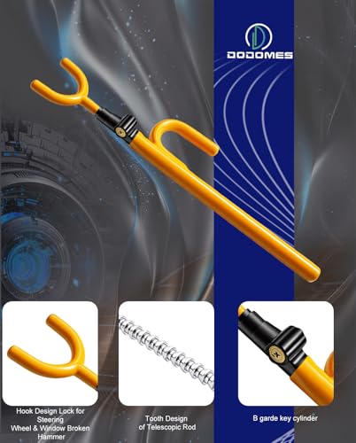 Steering Wheel Lock Anti (Two hooks / Yellow)