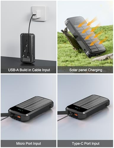 Solar Power Bank 40000mAh (Black)