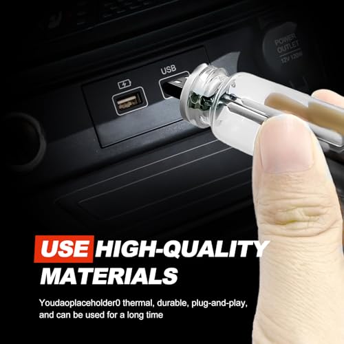 3PCS USB Car Interior Ambient Lights (Blue)