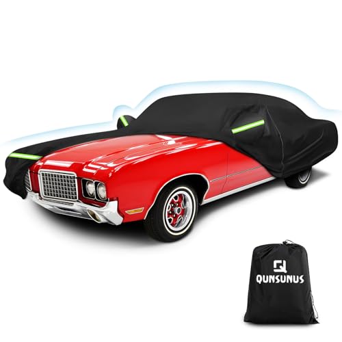 QUNSUNUS Car Cover for Oldsmobile Cutlass 1966 (for Oldsmobile Cutlass 1966-1988)