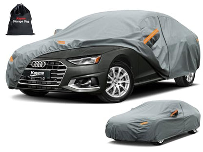 Heavy Duty Car Cover Waterproof All Weather (3XL Fit Sedan-Length (186 To 193 inch))