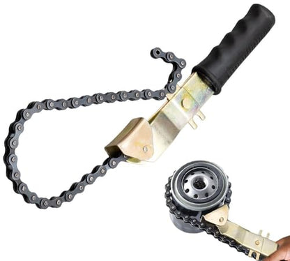 15" Heavy Duty Oil Filter Chain Wrench for 4" Diameter Filters (1 - Pack)