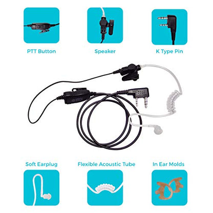 QHM07 Platinum Series Noise (10 Pack / QHM07 Surveillance Earpiece)