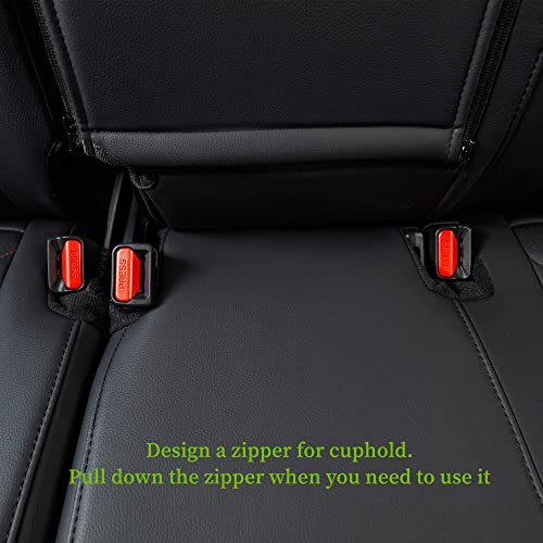 CRV Car Seat Covers Custom Fit for Honda 2015 (Leatherette(Red/Black) / 2015-2016 CRV LX,EX,SE,EX-L,Touring)