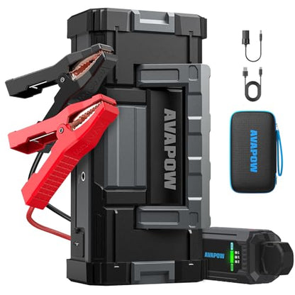 6000A Car Battery Jump Starter Portable (Black / 6000A)
