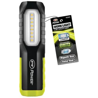 W2685 Rechargeable 2 (300+LM 2-in-1 Li-Ion Work Light)