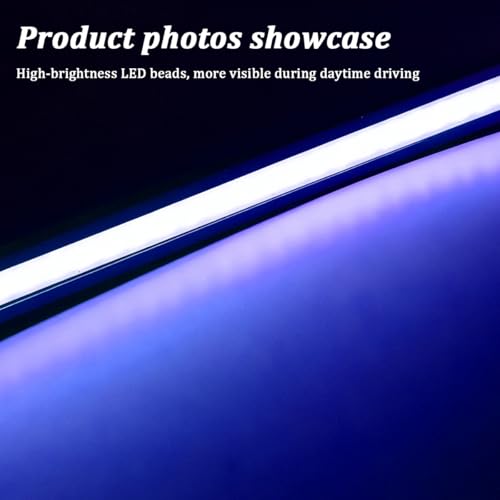12PCS Car LED Interior Light Bar (Blue)