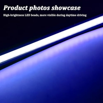12PCS Car LED Interior Light Bar (Blue)